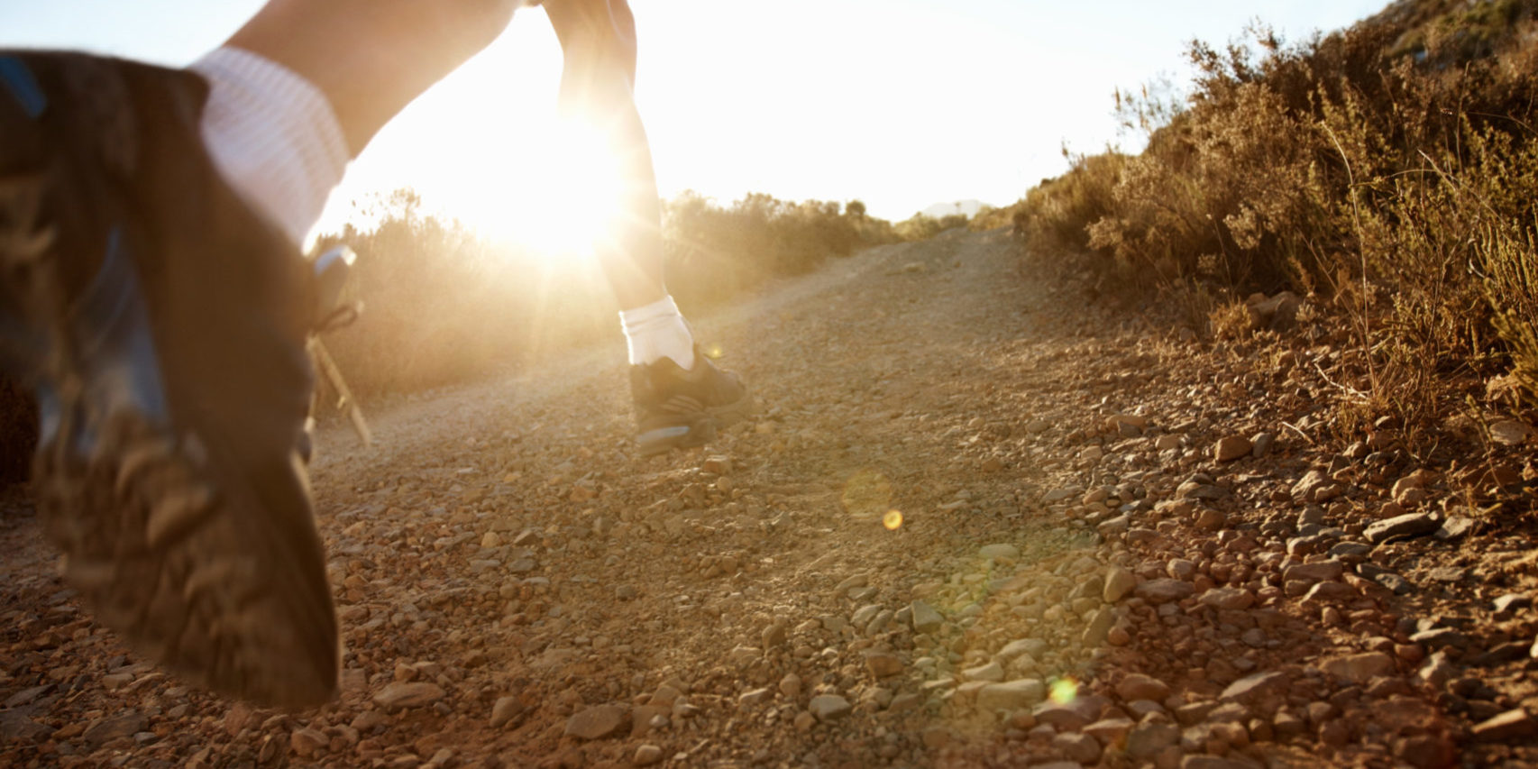 Man jogging outdoors