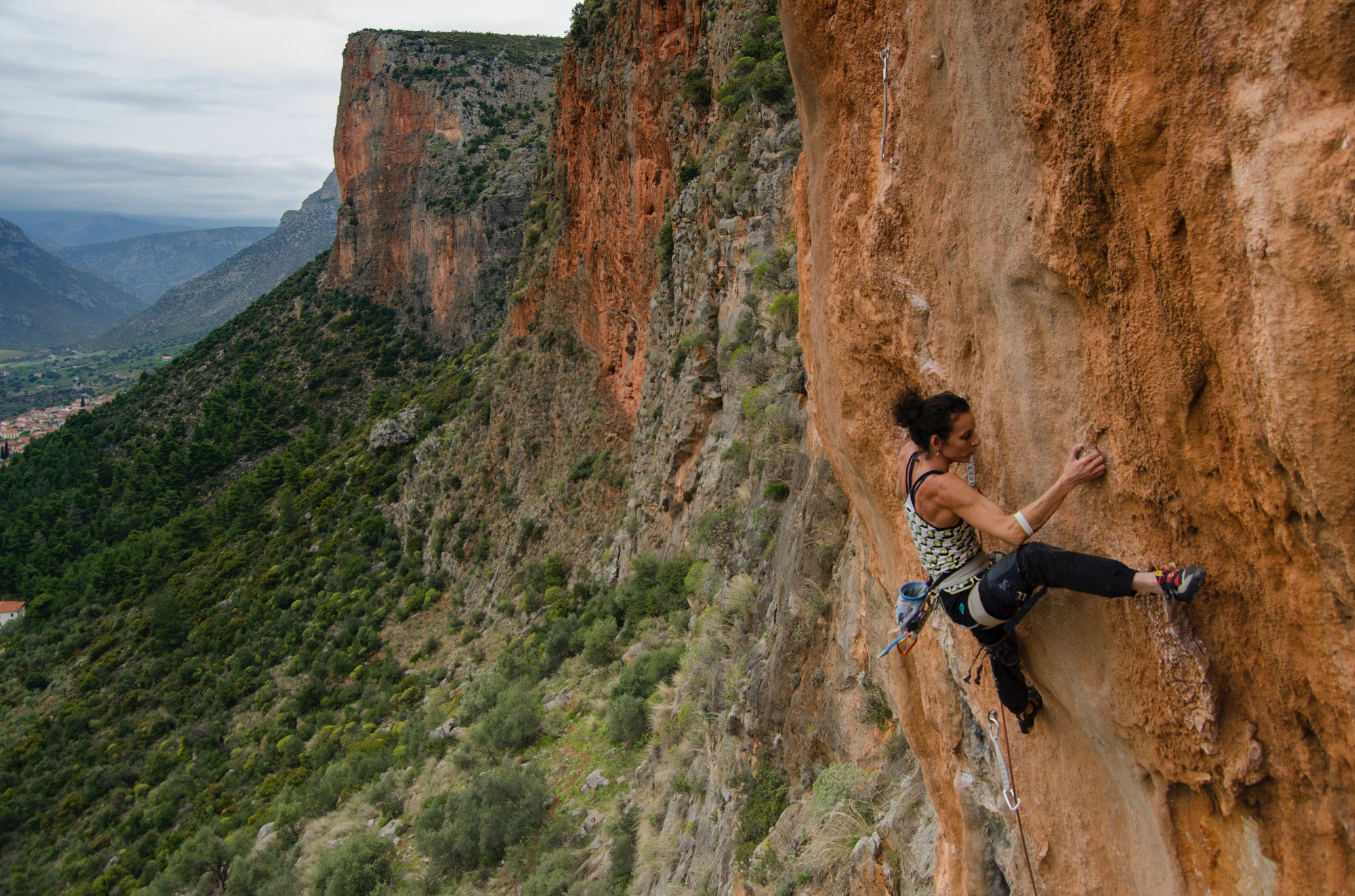 women climbing