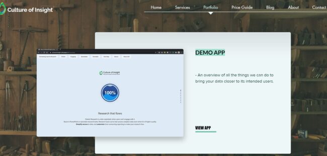 Culture of Insight Demo Page