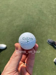Clear golf ball