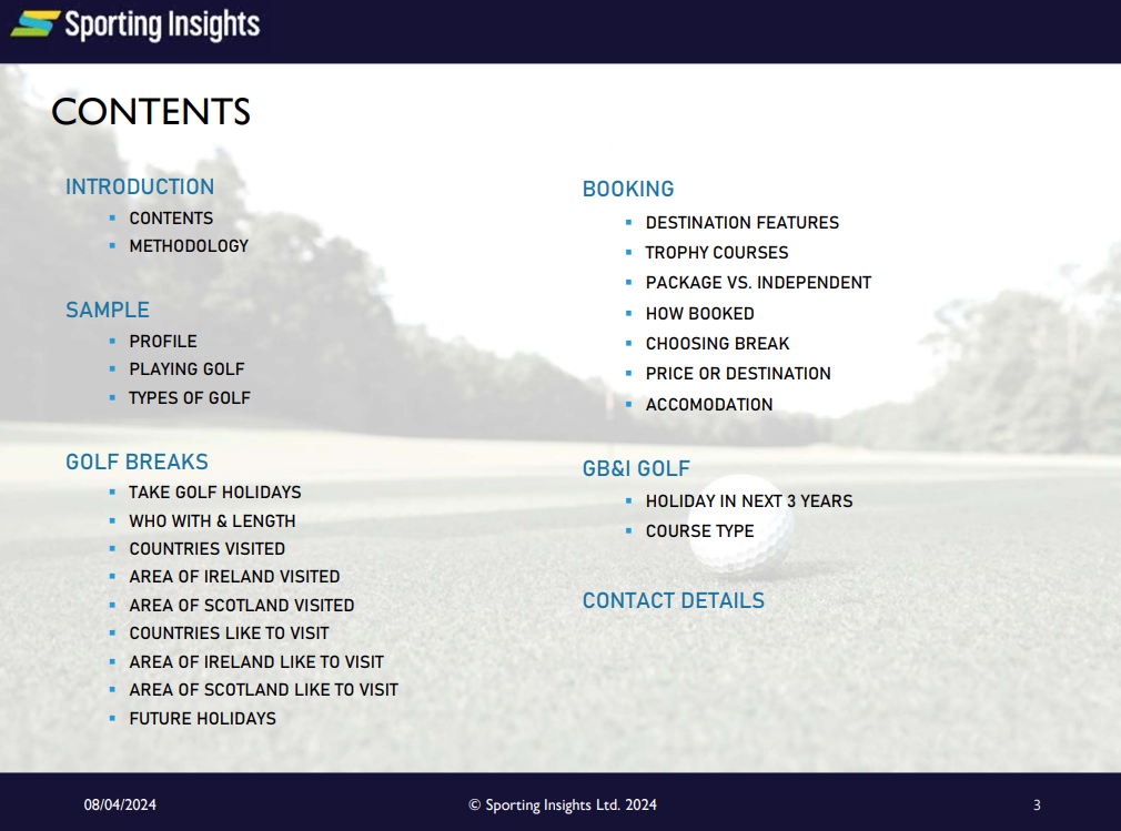 Golf Tourism Study 2024: French Golfers - Image 3